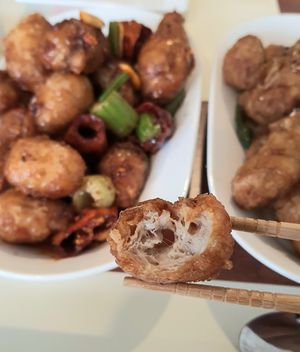 Kongpao chicken - inside at Camouflage in Seoul