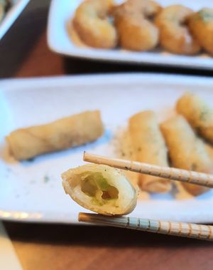 Spring rolls - inside at Camouflage in Seoul