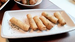 Spring rolls at Camouflage in Seoul