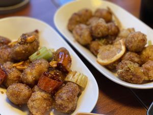 Kungpao chicken and Orange chicken  at Camouflage in Seoul