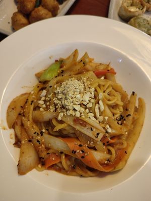 Spicy noodles #Veganuary at Camouflage in Seoul
