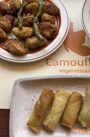 Fried teriyaki "chicken”  at Camouflage in Seoul