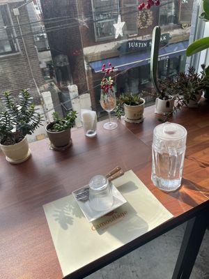 Lovely window seats  at Camouflage in Seoul