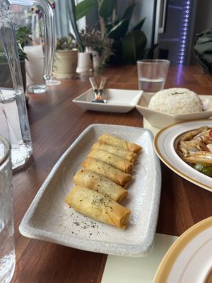 Mini spring rolls  at Camouflage in Seoul
