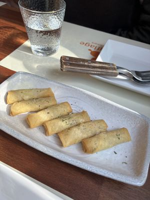 spring rolls   at Camouflage in Seoul