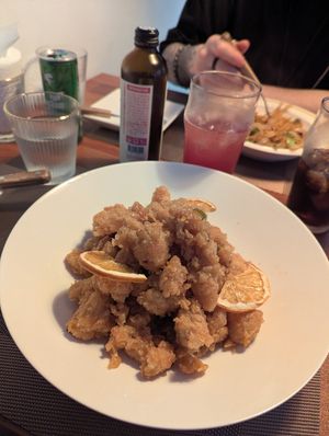 Orange chicken at Camouflage in Seoul