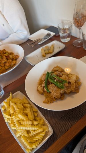 teriyaki chicken & fries at Camouflage in Seoul