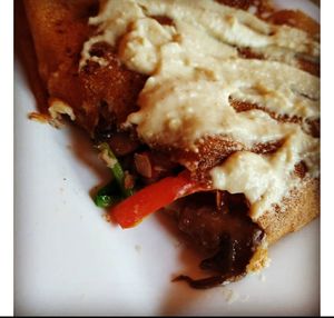Vegan Legume Crepe with Cashew Cheese at Chez Elle in Kansas City