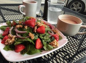 Spinach Salad at Chez Elle in Kansas City