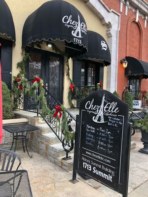 Outside at Chez Elle in Kansas City