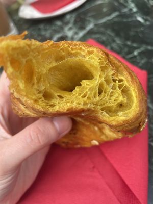Turmeric croissant  at The Brothers Cafè in Como