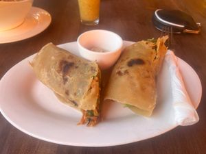 Veg wrap at Heart & Soul Cafè  in Zanzibar