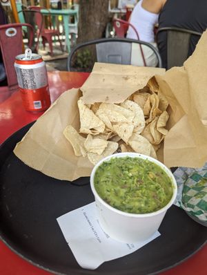 Chips and guac at El Tesoro in Atlanta