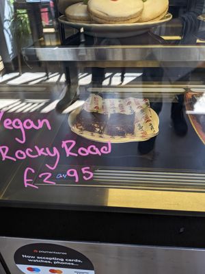 Vegan rocky road at The Station Coffee Shop in Aberfoyle