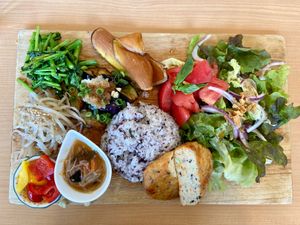 Their "Vegan Plate" at Dining & Bar Naminami in Shimoda