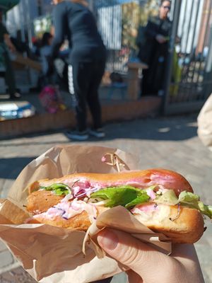 Hot Dog vegan at La Zappa e Il Mestolo in Bologna