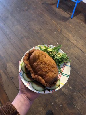 (the infamous) curry pan at Ushi's Coffee Corner in Glasgow