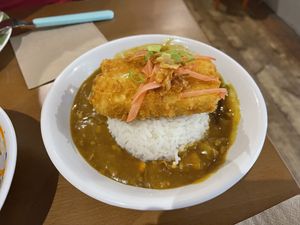 Tofu Katsu Curry  at Ushi's Coffee Corner in Glasgow