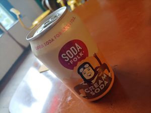 Cream soda at Ushi's Coffee Corner in Glasgow