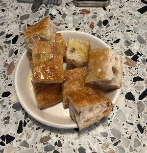 focaccia bread  at Pastaio in London