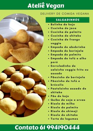 Cardápio  #Veganuary at Ateliê Vegan in Brasilia