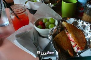 Vegan panini! at Earth Friends Cafe - Market St in Louisville