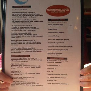 menu2 at Earth Friends Cafe - Market St in Louisville