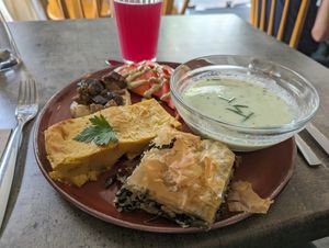 Brunch with "across Europe" theme at L'Amandier  in Selestat