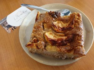 Apple cake at L'Amandier  in Selestat