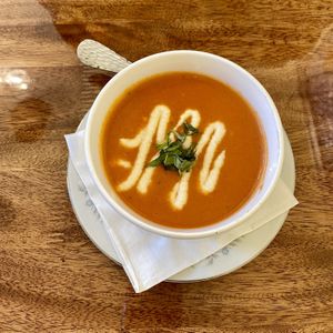 Roasted tomato soup  at The Ferguson House Bistro in Nashville
