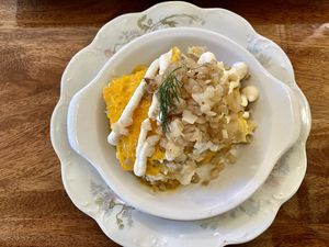 Pierogi lasagna  at The Ferguson House Bistro in Nashville