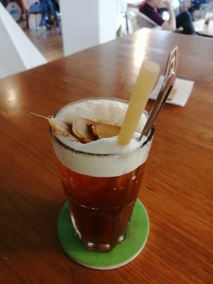 ginger tea at The Joi Factory in Ho Chi Minh City