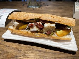 Vegan big bite, 110,000 VND (plus 10% tax)  at The Joi Factory in Ho Chi Minh City