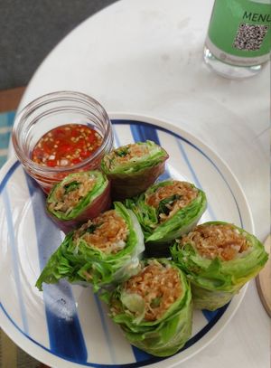 Salad rolls at The Joi Factory in Ho Chi Minh City