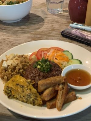 Brown broken rice  at The Joi Factory in Ho Chi Minh City