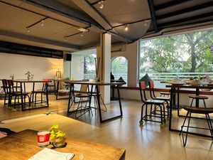 Restaurant interior, upper floor   at The Joi Factory in Ho Chi Minh City