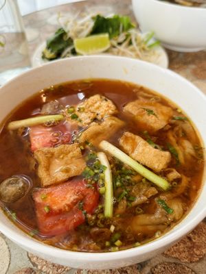 Vegan bún riêu (78.000 VND)  at The Joi Factory in Ho Chi Minh City