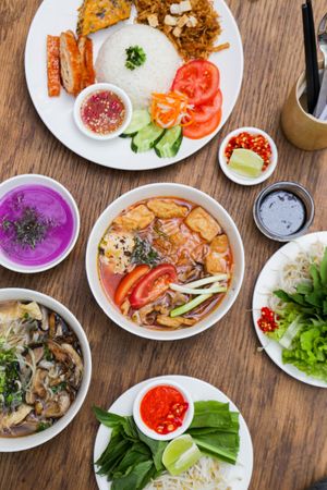 Our food is very colorful and exactly like in these photos  at The Joi Factory in Ho Chi Minh City