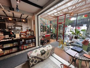 Restaurant interior, lower floor   at The Joi Factory in Ho Chi Minh City