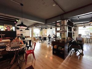 Restaurant interior, lower floor   at The Joi Factory in Ho Chi Minh City