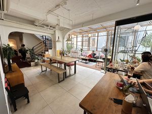 Restaurant interior, upper floor  at The Joi Factory in Ho Chi Minh City