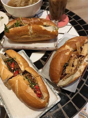 3 types of bánh mì  at The Joi Factory in Ho Chi Minh City
