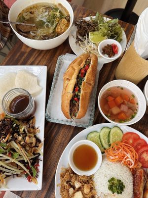 Our lunch feast!   at The Joi Factory in Ho Chi Minh City