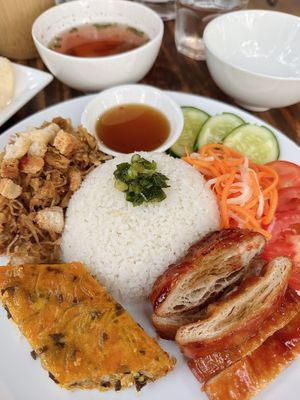 Vegan broken rice (70k VND)  at The Joi Factory in Ho Chi Minh City