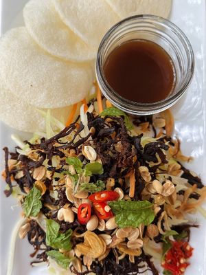 Vegan papaya salad (65k VND)  at The Joi Factory in Ho Chi Minh City