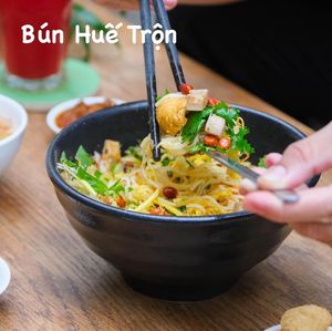 A slightly less popular Huế noodle, more of a salad mix. at The Joi Factory in Ho Chi Minh City