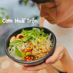 A rice salad mix from Huế at The Joi Factory in Ho Chi Minh City