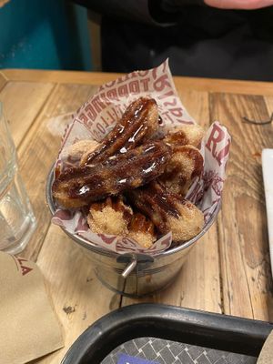 Undercooked churros at Tortilla - Soho in London
