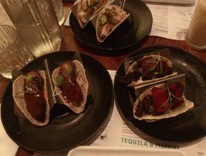 Tacos at Wahaca - Canary Wharf in East London