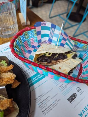 Bean quesadilla at Wahaca - Canary Wharf in East London